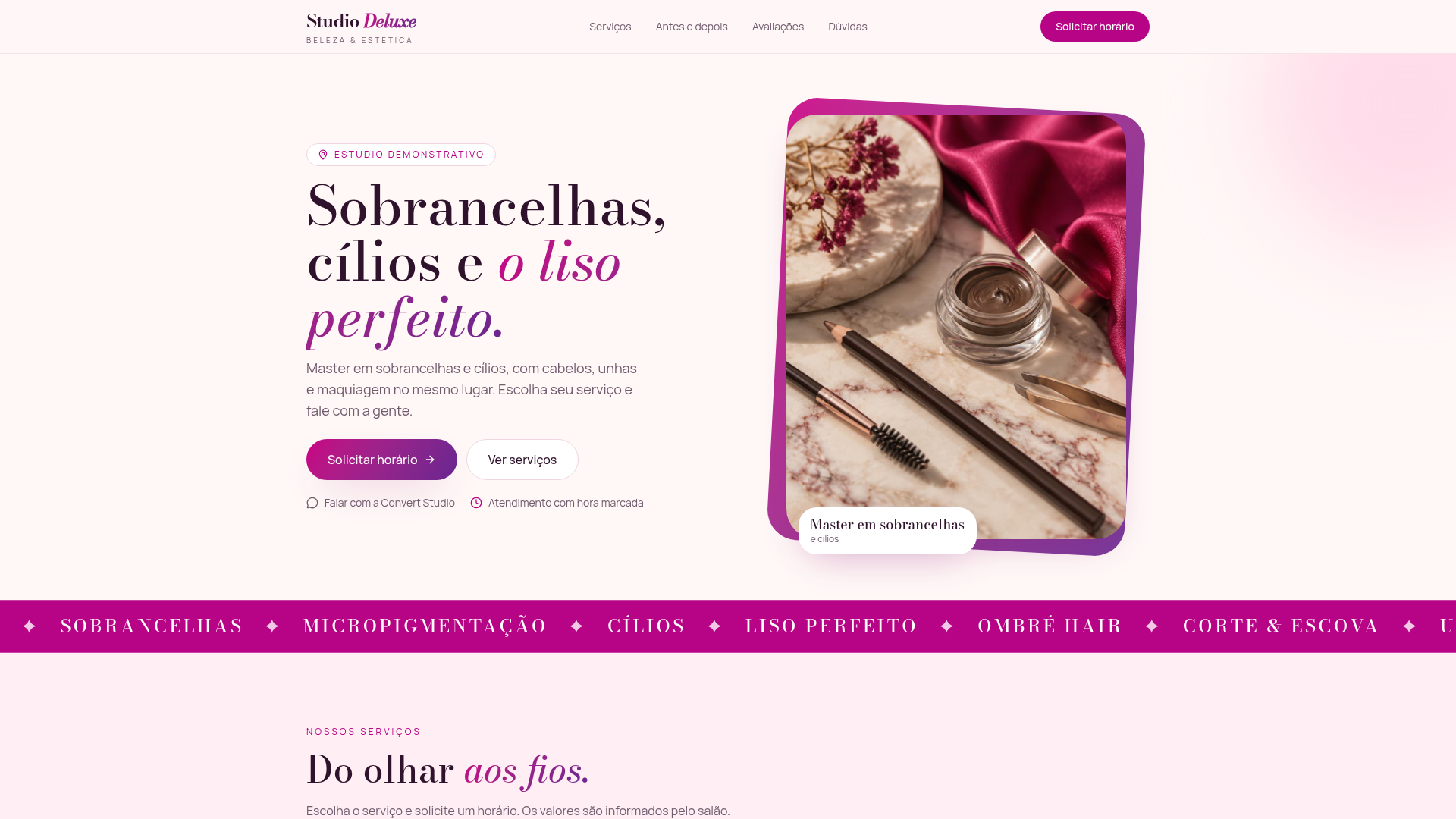 Prévia do projeto Solicitações pelo WhatsApp